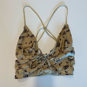 Urban Outfitters printed tank crop top